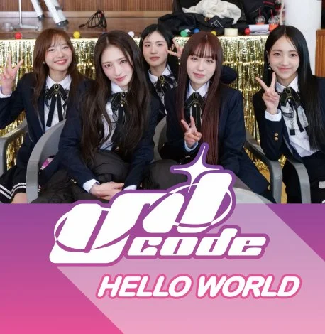 UNICODE日本出道單曲「HELLO WORLD」封面 左起哈娜・秀雅・美緒・由良・艾琳 